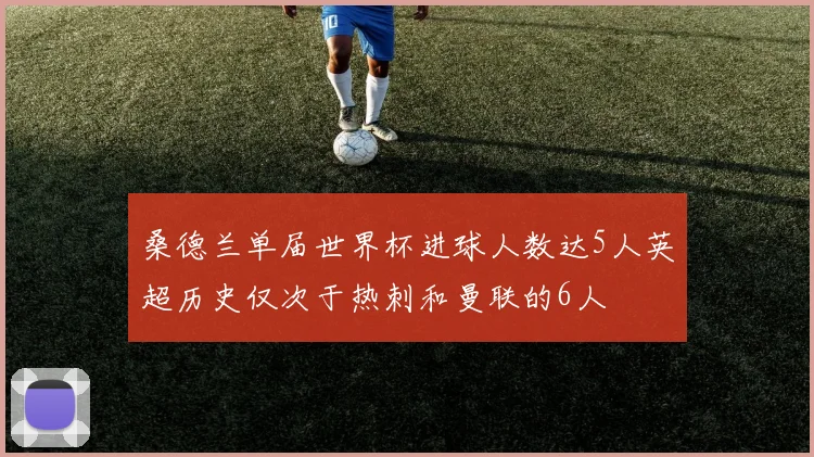 桑德兰单届世界杯进球人数达5人英超历史仅次于热刺和曼联的6人